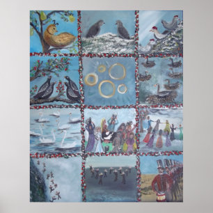 Póster 12 días de Navidades