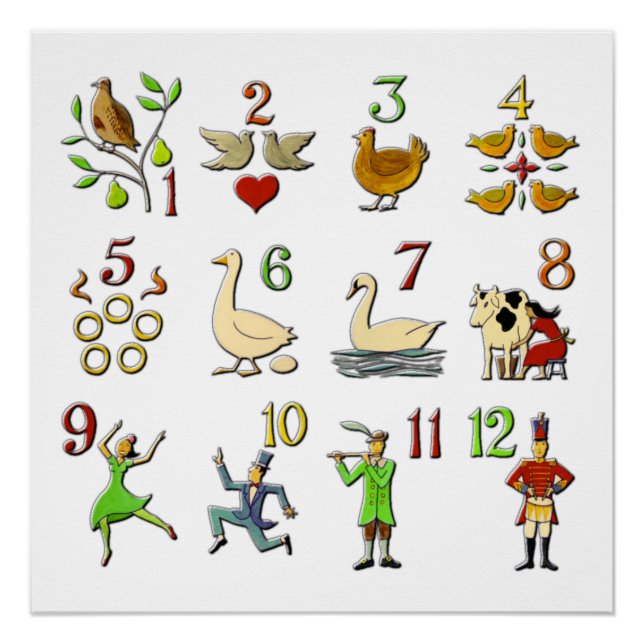 Póster 12 días de Navidades (Anverso)