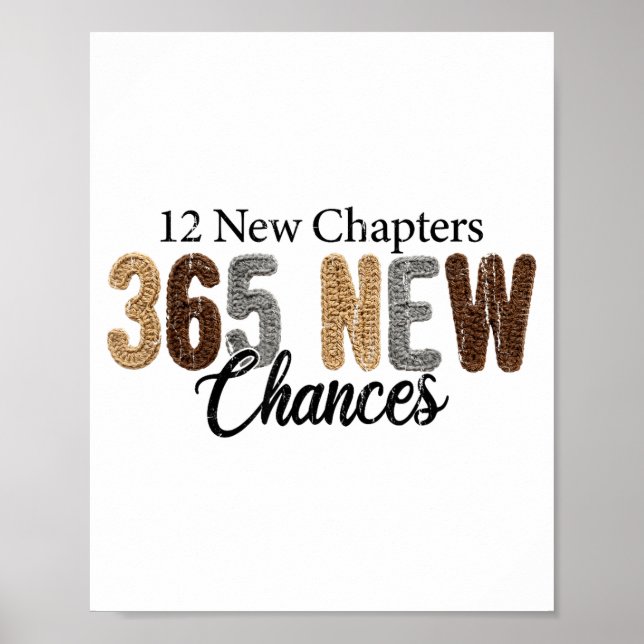 Póster 12 New Chapters 365 New Chances  (Frente)