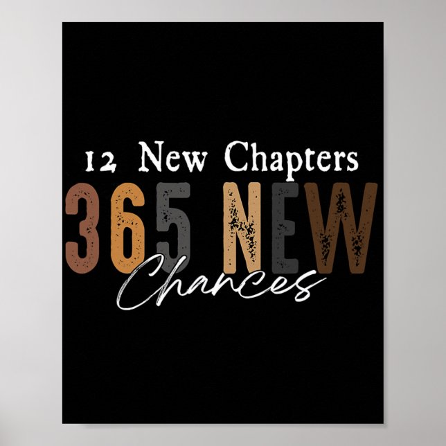 Póster 12 New Chapters 365 New Chances  (Frente)