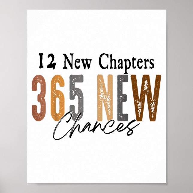 Póster 12 New Chapters 365 New Chances Family  (Frente)