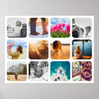 12 Planilla de Poster de fotos Cuadrícula de trama