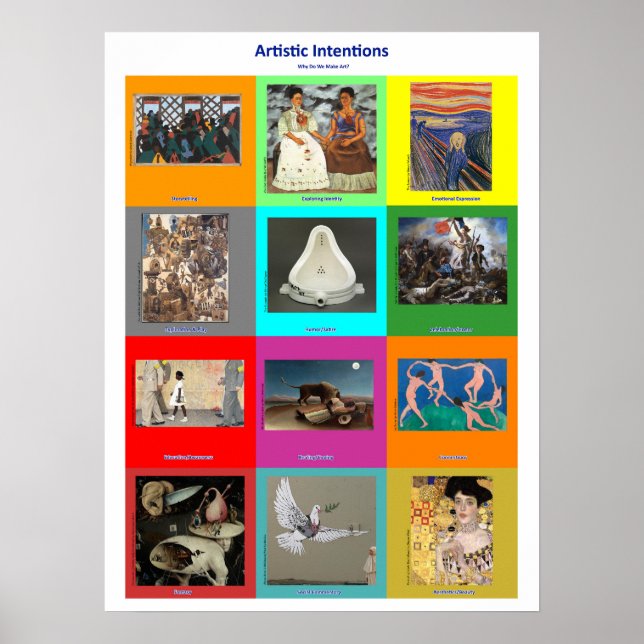 Póster 12 reasons artists make art (Frente)