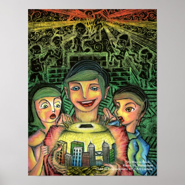 Póster 12" x 15.53" Poster (Frente)