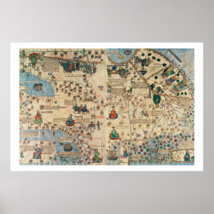Póster 131-0058260/1 Atlas catalán: Detalle de Asia, por