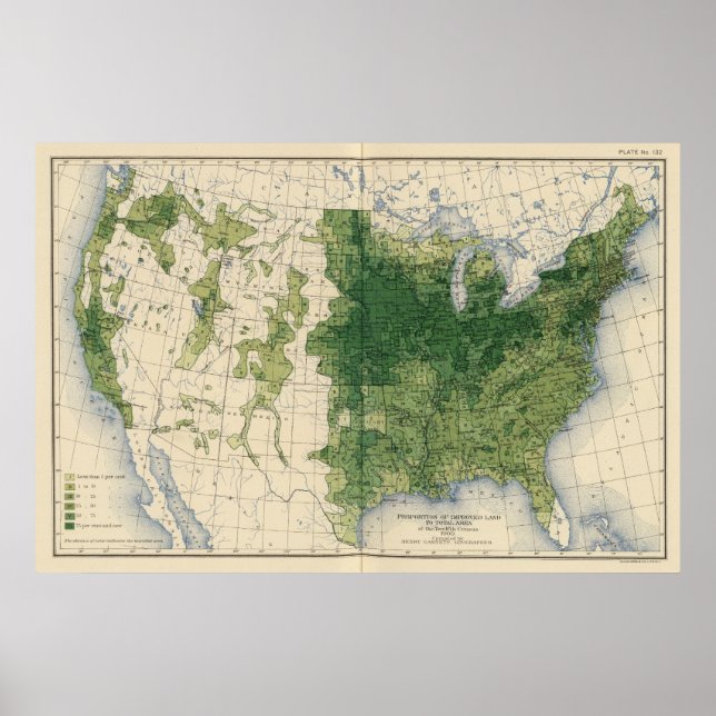 Póster 132 Mejoramiento de las tierras en 1900 (Frente)