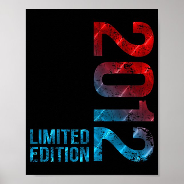 Póster 13th Birthday Boy Girl 13 Years Decoration 2012 Gi (Frente)