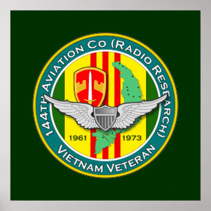 Póster 144ª Avn Co RR 3 - ASA Vietnam