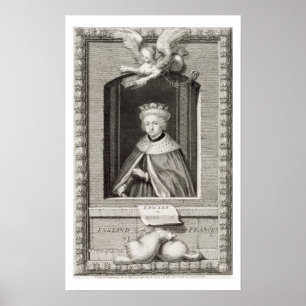 Póster 1470-83) reyes de Edward V (de Inglaterra en 1483,