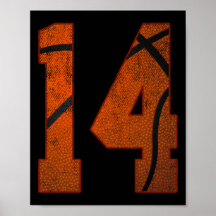 Póster 14.ª fiesta de cumpleaños Catorce años de edad en 