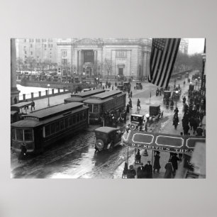 Póster 14to Calle, Washington, C.C.: 1918