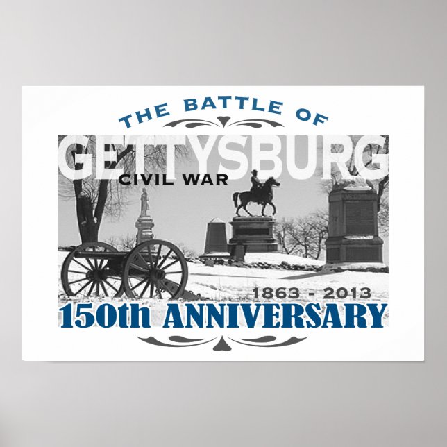 Póster 150 años de la batalla de Gettysburg (Frente)