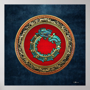 Póster [150] Dios serpiente Quetzalcoatl [Jade]