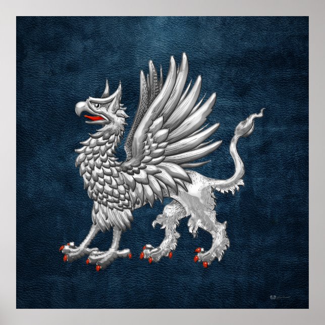 Póster [150] Griffin de plata sagrada (Frente)