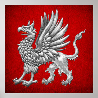 Póster [150] Griffin de plata sagrada