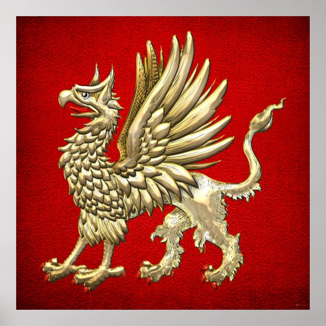 Póster [150] Grifo de oro sagrado (Frente)