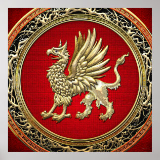 Póster [150] Grifo de oro sagrado