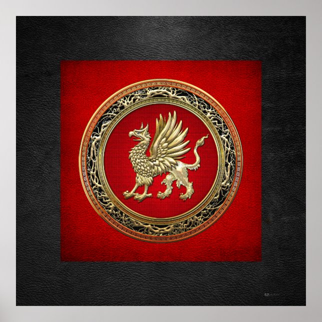 Póster [150] Grifo de oro sagrado (Frente)