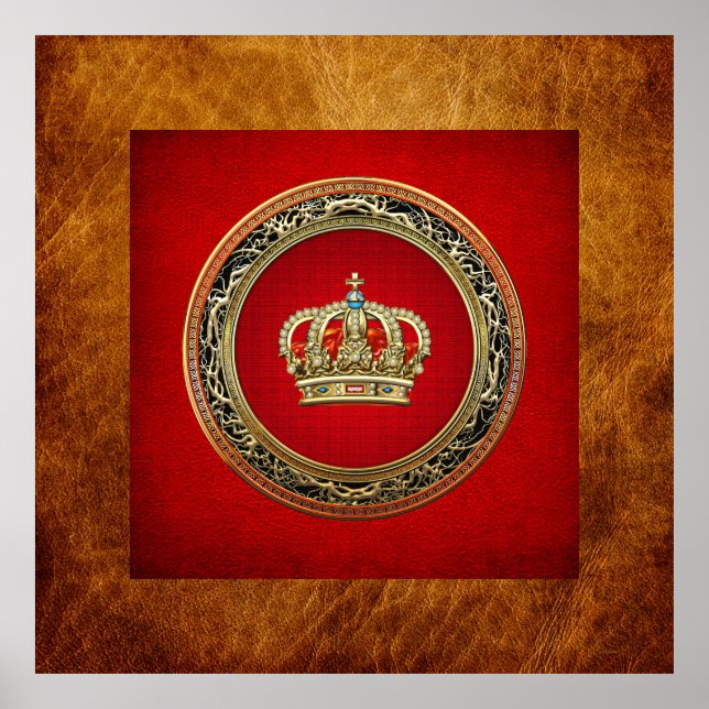 Póster [150] Príncipes-princesas Corona-Reina [Belg.Gold] (Frente)