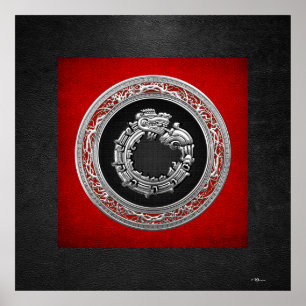 Póster [150] Serpent God Quetzalcoatl [Plata]