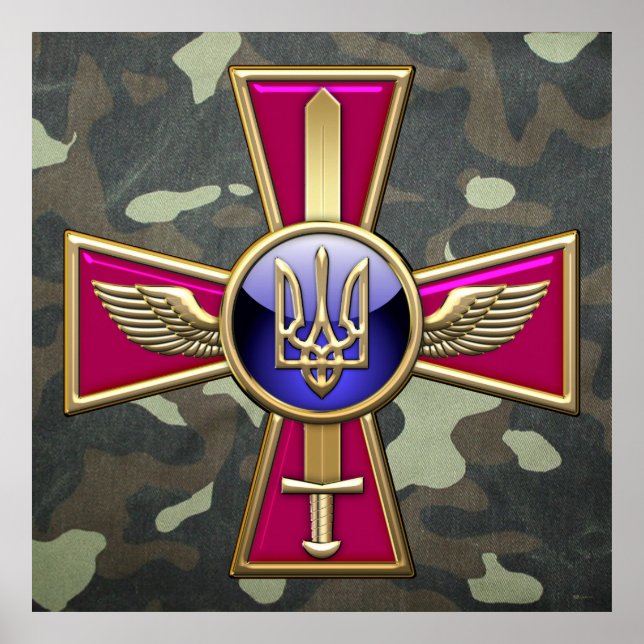 Póster [150] Ukrainian Air Force Emblem (Frente)