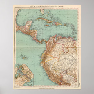 Póster 15354 Centroamérica, Colombia