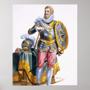 Póster 1546-92) duques de Alessandro Farnese (de Parma de