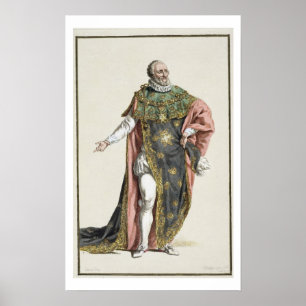 Póster 1553-1610) reyes de Enrique IV (de Francia, de