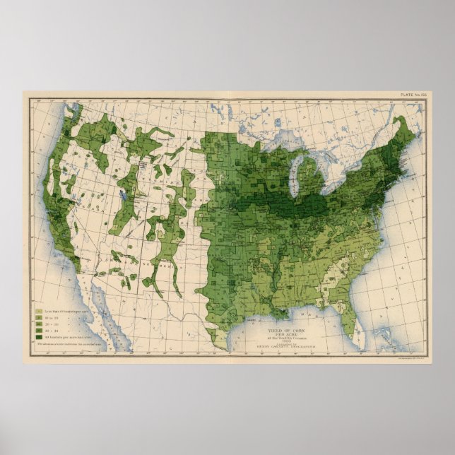 Póster 155 maíz/acre (Frente)