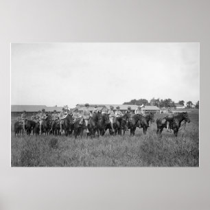 Póster 15.ª Banda de Caballería de los Estados Unidos, a 