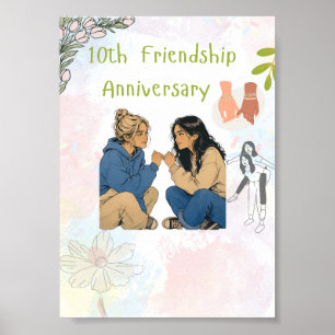 Póster 15 Años de Amistad & Contando   Mejores Amigos