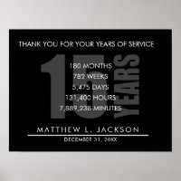 15 años de jubilación o regalo de agradecimiento a