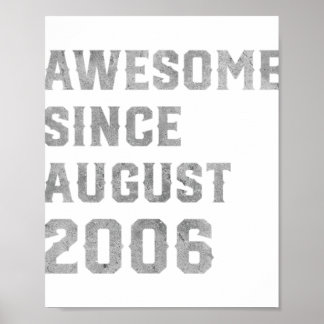 Póster 15 Años Fabulosos Desde Agosto 2006 15 Años
