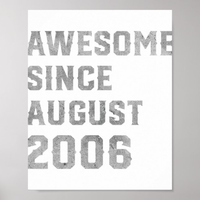 Póster 15 Años Fabulosos Desde Agosto 2006 15 Años (Frente)