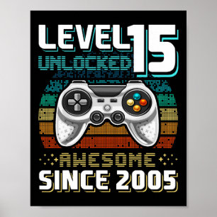 Póster 15 Desbloqueados Impresionantes Videojuegos 2005 1