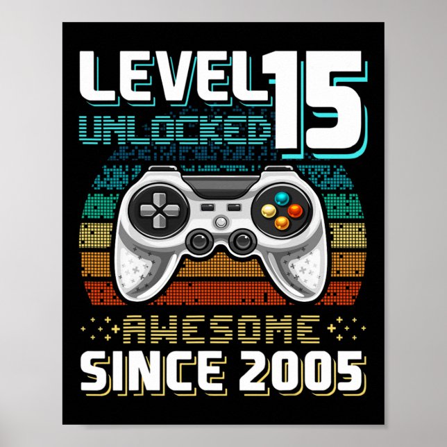 Póster 15 Desbloqueados Impresionantes Videojuegos 2005 1 (Frente)