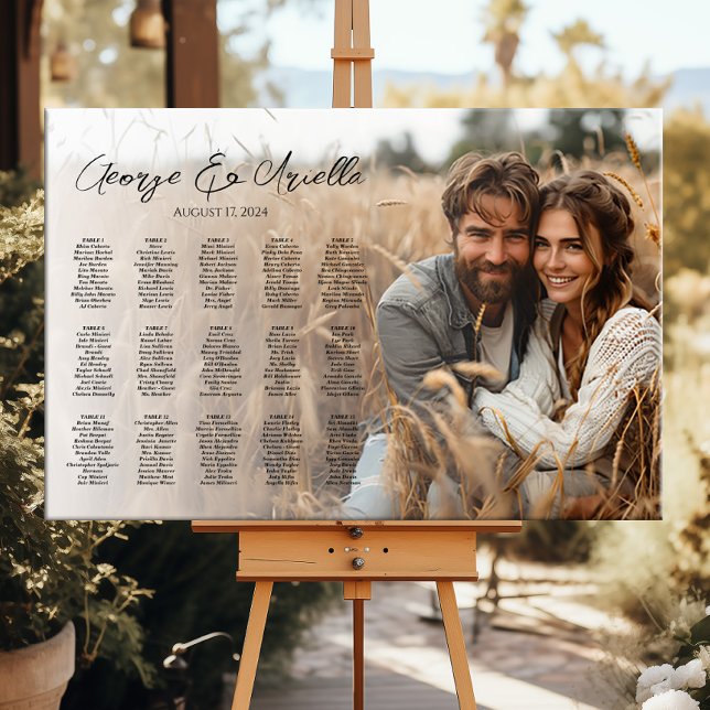 Póster 15 tablas boda de asiento fotográfico (Subido por el creador)