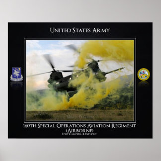 Póster 160.º Regimiento de Aviación de Operaciones Especi