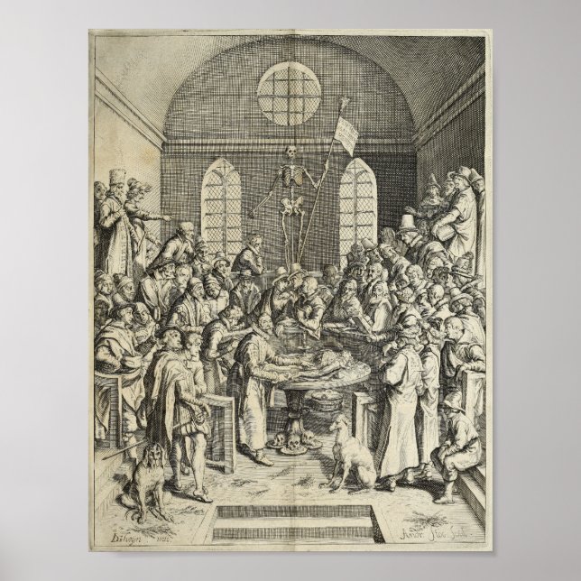 Póster 1616 Anatomía de disección de cosecha (Frente)