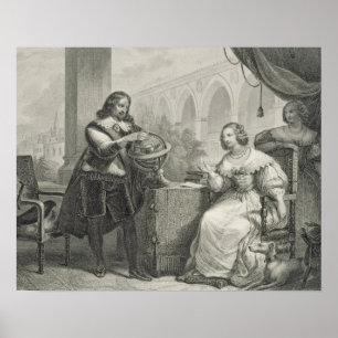 Póster 1626-89) reinas de Christina (de Suecia, de una