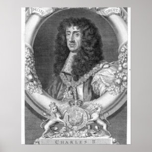 Póster 1630-85) reyes de Charles II (de Gran Bretaña y de