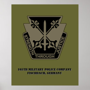 Póster 165º Poster Adjunto de la Policía Militar