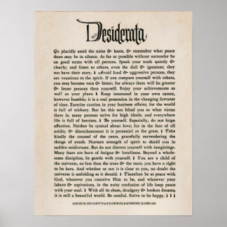 Póster 1692 - Desiderata