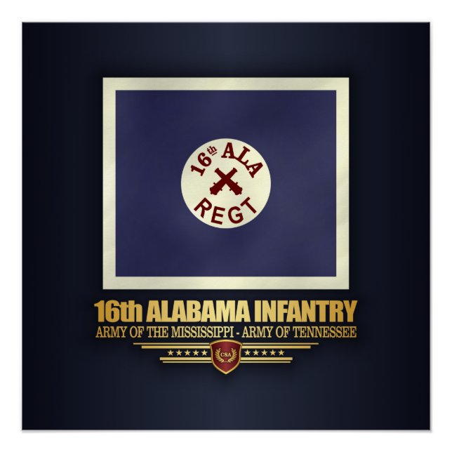 Póster 16.ª Infantería de Alabama (f10) (Anverso)