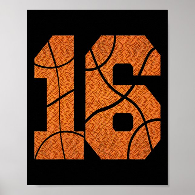 Póster 16.º cumpleaños niños de Bysketbyll (Frente)