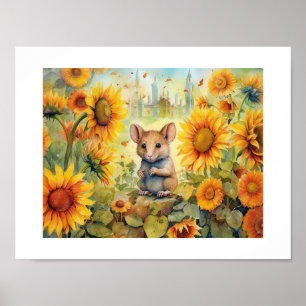 Póster 16 de 17 Ratones del Jardín de Girasoles