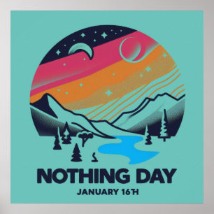Póster 16 de enero - Día de la Nada