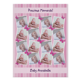 Póster 16 imágenes recopilan momentos preciosos rosados