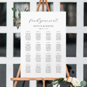 Póster 16 Mesas Simple Nuestro Gente Favorito Gráfico de 