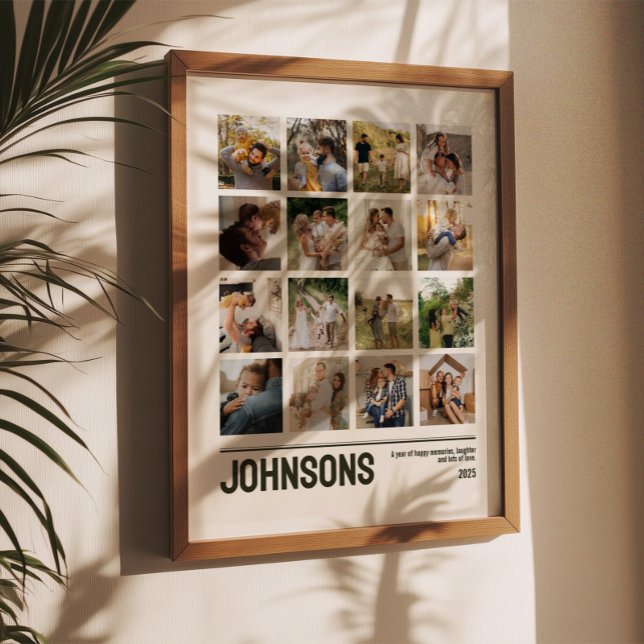 Póster 16 Photo Collage Family  Wedding Pictures Keepsake (Subido por el creador)